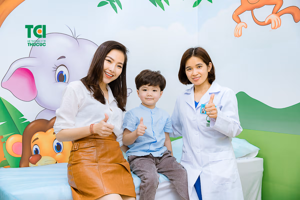 Khám sức khỏe định kỳ cho trẻ tại Hệ thống Y tế Thu Cúc TCI
