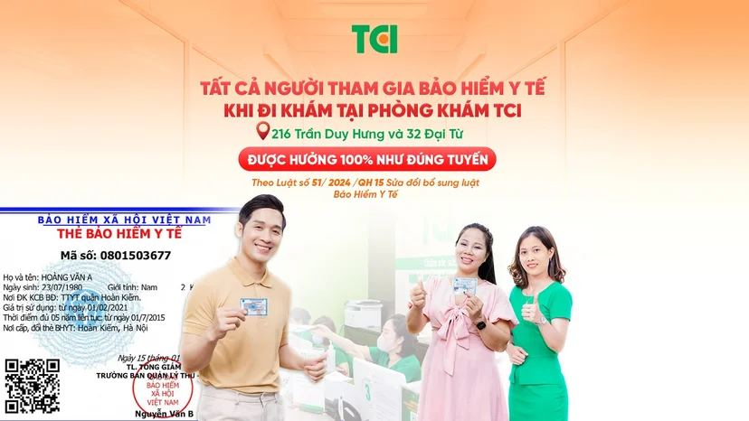 Thông báo chính sách bảo hiểm y tế từ năm 2025 tại TCI